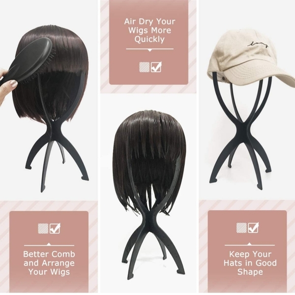NEW Set of 3 Wig or Hat Stands - Picture 4 of 4